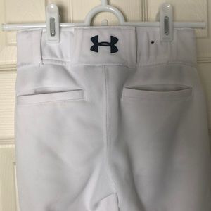 Under Armour Youth White Loose Baseball Pants XS
